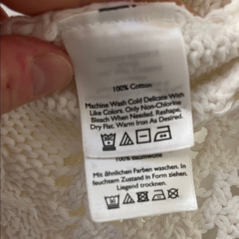 White Open-Front Sweater - Picture 5 of 5